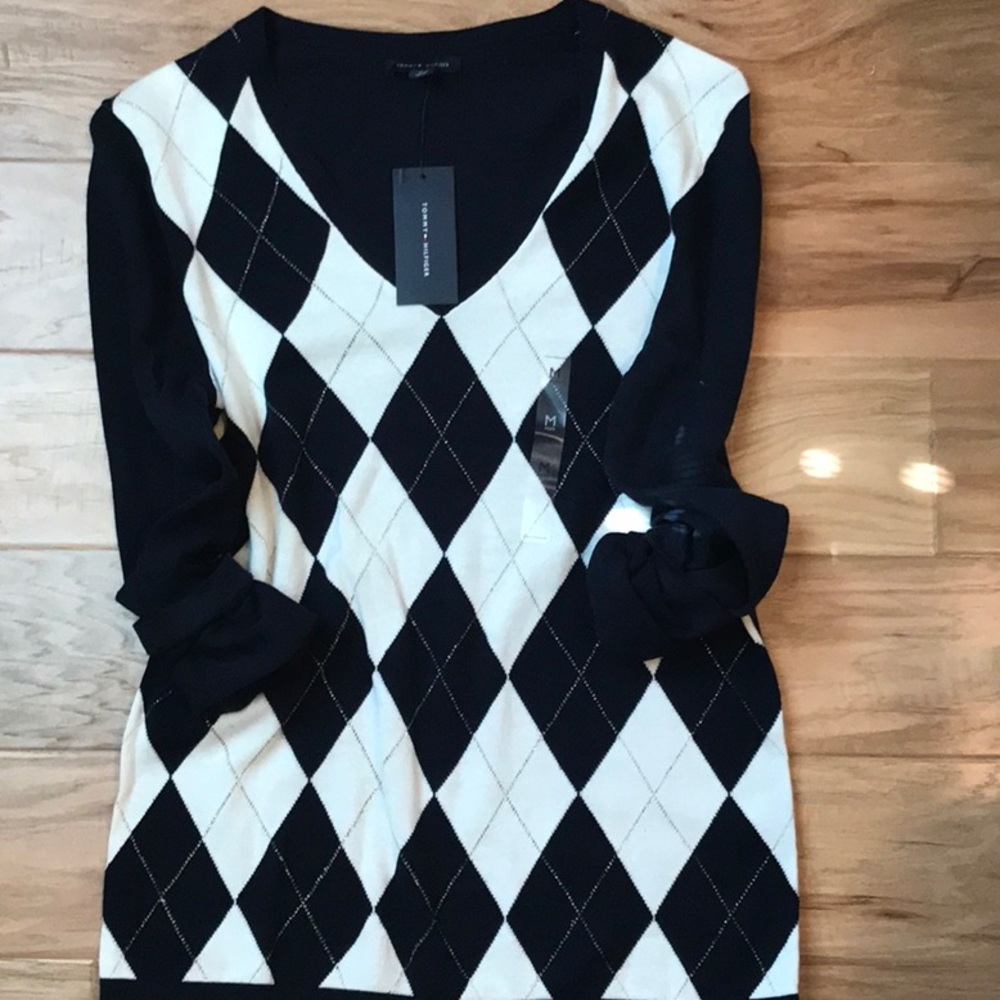 Tommy Hilfiger diamond print sweater